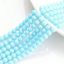 Environ 50 pièces Fil de perles en cristal clair de 8 mm, perles de verre pour la conception de bracelets, colliers, décoration de rideaux