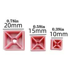 1pc/3pcs Mini Windmill Polymer Clay Earring Mold, For Jewelry Making Tools - Pink - View 2