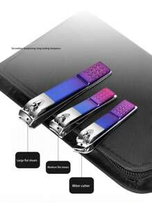 9/18/30pcs Ombre Nail Clipper Manicure Pedicure Tool Set - Includes Callus Remover And Nail Clippers - Portable Grooming Kit