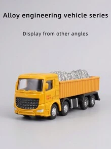 Construction Vehicle Toy Set With Metal Accessories - Includes Transporter Truck, Cement Mixer, Oil Tank Truck, Crane, Small Cars, Sliding And Forward Motion, Simulation Scenes, Realistic Models, Kids Gift, Birthday Gift,Back To School - Engineering Vehicle Toys - View 14