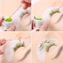 Bộ dụng cụ nối mi 200 món, cọ siêu nhỏ dùng một lần, kẹp chỉ kẻ lông mày, cọ môi, cọ chuốt mascara (Bộ cọ nối mi và môi) - màu đen - Xem 5
