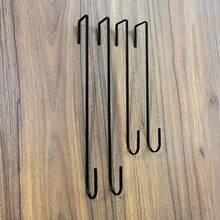 4 pezzi Ganci metallici multifunzione per corone, ganci da giardino, ganci per decorazioni natalizie, facili da installare sulla porta per decorazioni, cappotti, cappelli, accappatoi, asciugamani (2 misure) Decorazioni per la casa, decorazioni natalizie, decorazioni per la stanza, inverno
