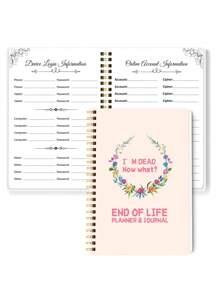 Before Life Plan - 5.7x8.1 Inch Funeral Organizer With Letter To Loved Ones, Care Guide And Wish Page, Important Document Section Back To School
