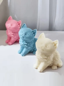 1 件可爱小猫香薰蜡烛 3 英寸 86G 重型手工香薰蜡烛适用于家居装饰、卧室氛围营造、香薰疗法、节日礼物、工艺品 - 彩色 - 查看 4