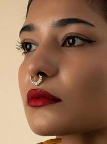 Fake Piercings Fake Nose Ring Fake Septum Piercing Fake Lip Ring Fake Lip Piercing Fake Nose Ring Septum Clip On Nose Ring Faux Septum Piercing Fake Nose Stud Fake Septum Jewelry Fake Earring Stud Fake Eyebrow Piercing Fake Labret Jewelry Fake Snake Bites Piercing Fake Piercing Balls For Halloween Stick On Fake Nose Stud Fake Earring Hoops Non Piercing - Fake Piercings - View 6