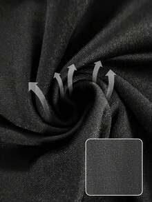 Casual Minimalist Skinny High Waisted Leggings, Versatile Spring/Summer Wear - Black - View 6