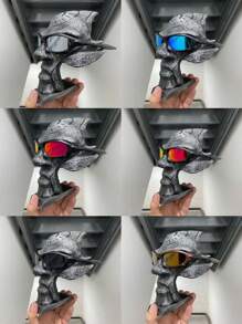 Metal Glasses With Polarized Splice Lens, Black Frame - 咖啡棕 - 查看 3