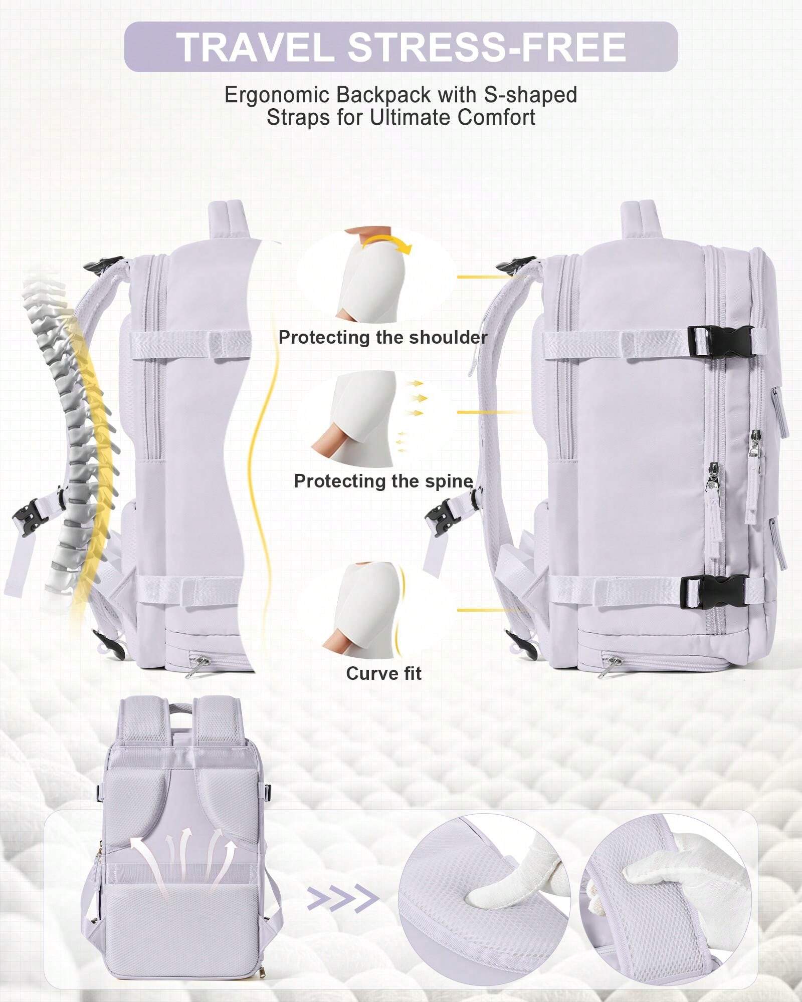 Large Travel Backpack Men Business Laptop Backpack Cabin Bag 40x20x25