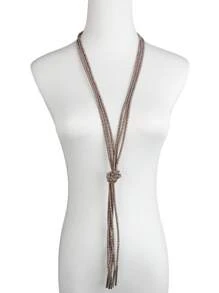 MARLIWOO 1 件新款时尚奢华设计流苏长项链，适合女士 - 彩色 - 查看 20