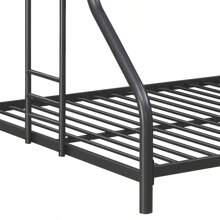 Furniture Triple Bunk Bed, FULL/Twin/FULL, Black - Black + Metal as pic - View 4