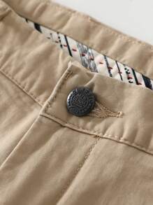 Men's Slim-Fit Stretch Cotton Fashion Casual Chino Pants - 卡其色 - 查看 6