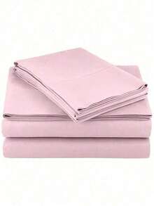 Bed Sheet Set 4 Piece Egyptian Comfort 1800 Count Ultra Soft Deep Pocket - 鼠尾草綠 - 查看 7