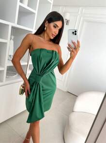 Very Elegant Short Party Dress - 綠色 - 查看 2
