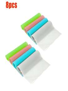 1/2/4/8/10/12/20 piezas Almohadillas refrigeradoras impermeables, a prueba de aceite, lavables y recortables, adecuadas para estantes, congeladores, rejillas de vidrio, gabinetes de tazones, gabinetes y cajones