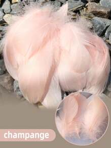 100/300PCS Goose Feathers For Crafts 4-8cm 8-12cm Swan Plumes DIY Gift Package Handmade Wedding Party Handicraft Accessories Decoration Dream Catcher Feathers,Christmas Valentine Day - Multicolor - View 39