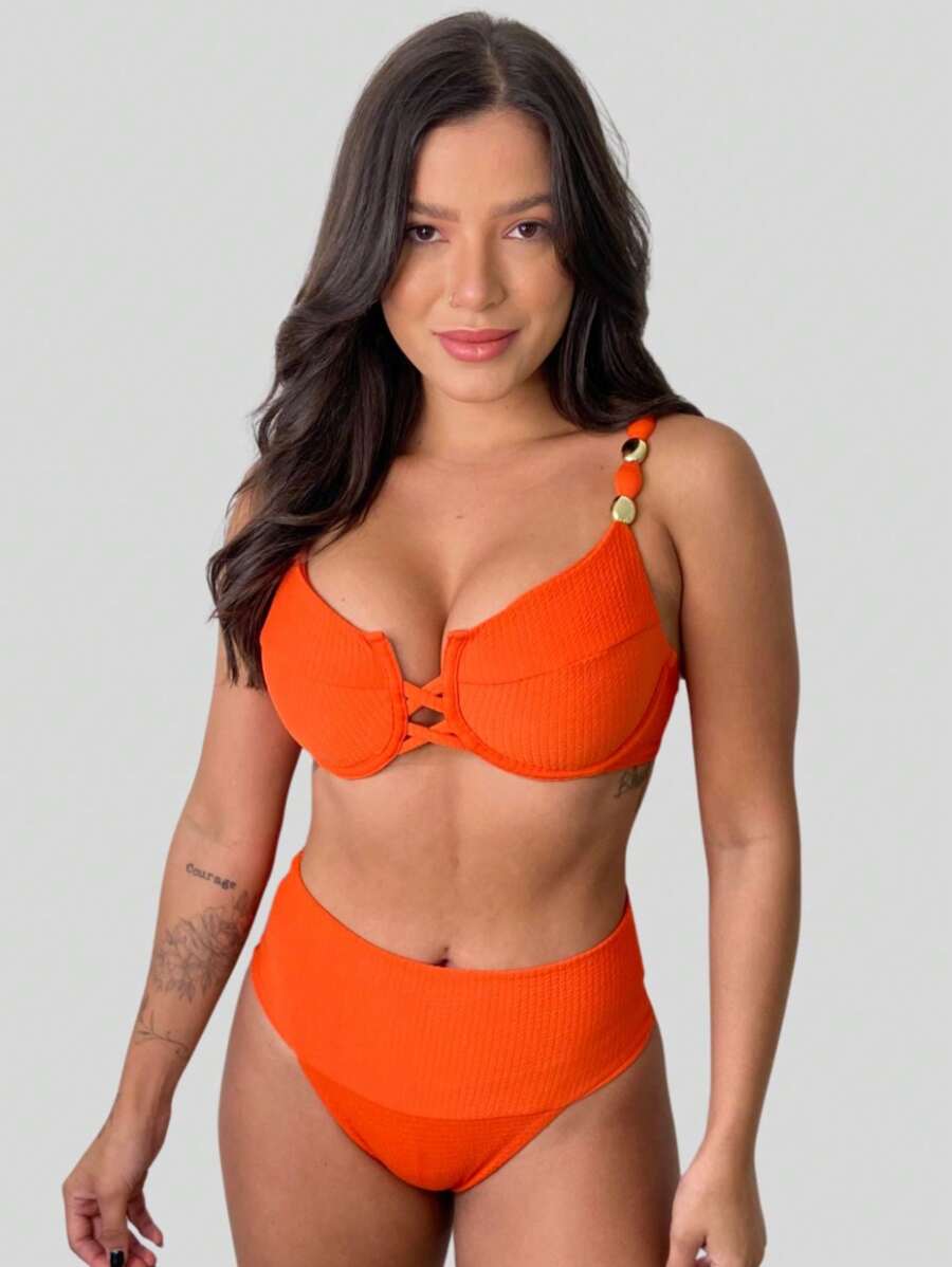 Women Bikini Sets - trái cam - Xem 1