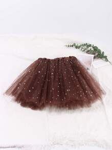 Vestido de tutú de pastel de ballet colorido, colores brillantes, estrellas y luna con lentejuelas brillantes, vestido de gasa multicapa, disponible en sets de 1 pieza, 3 piezas o 5 piezas, adecuado para jugar a la princesa de hadas, actividades de fiesta festiva. Accesorios del Día de San Valentín - A - Ver 32