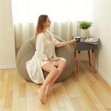 Ghế sofa bơm hơi lớn Slouchy Ghế dài bằng nhựa PVC Ghế sofa hạt đậu Ghế dài Puff Ghế dài Tatami Đồ dùng phòng khách Cắm trại ngoài trời Đồ cắm trại - Cà phê nâu - Xem 4