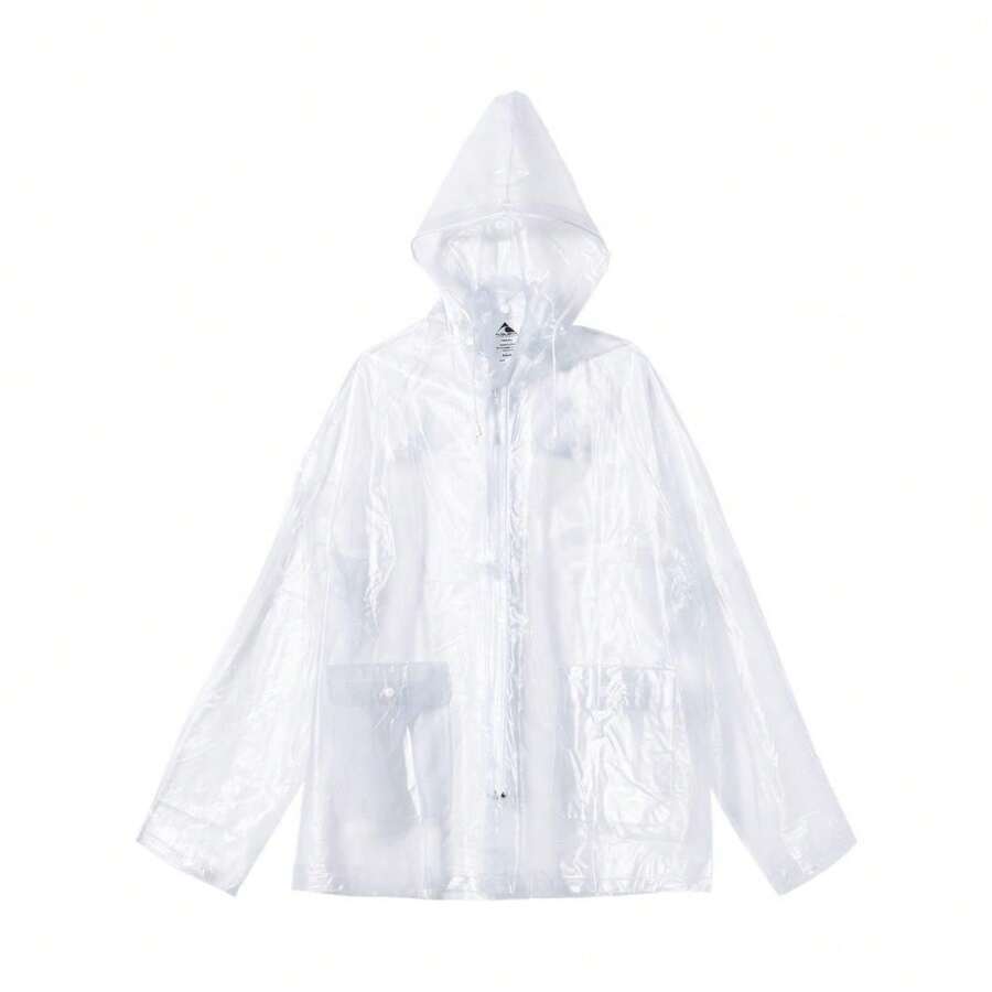 Augusta Sportswear Clear Hooded Rain Jacket - (SA4803) - White - View 1