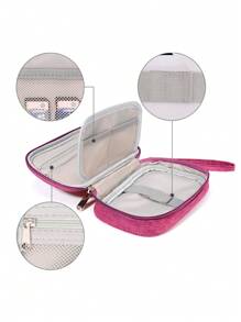Various Cable Organizer Bag For Cables And Electronic Accessories - màu đen - Xem 5