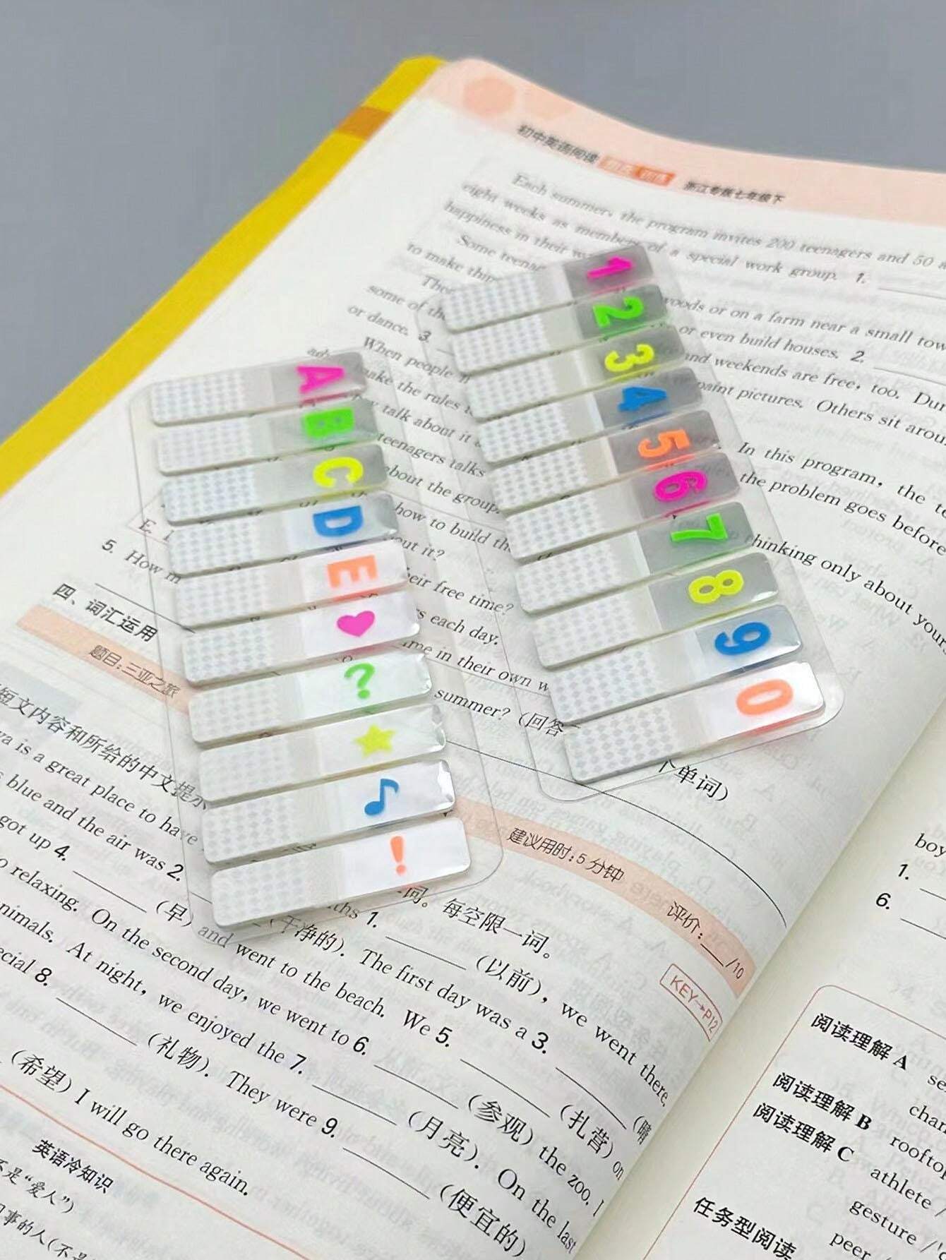 1pack Random Number Sticky Notes, Simple Student Fluorescent ...