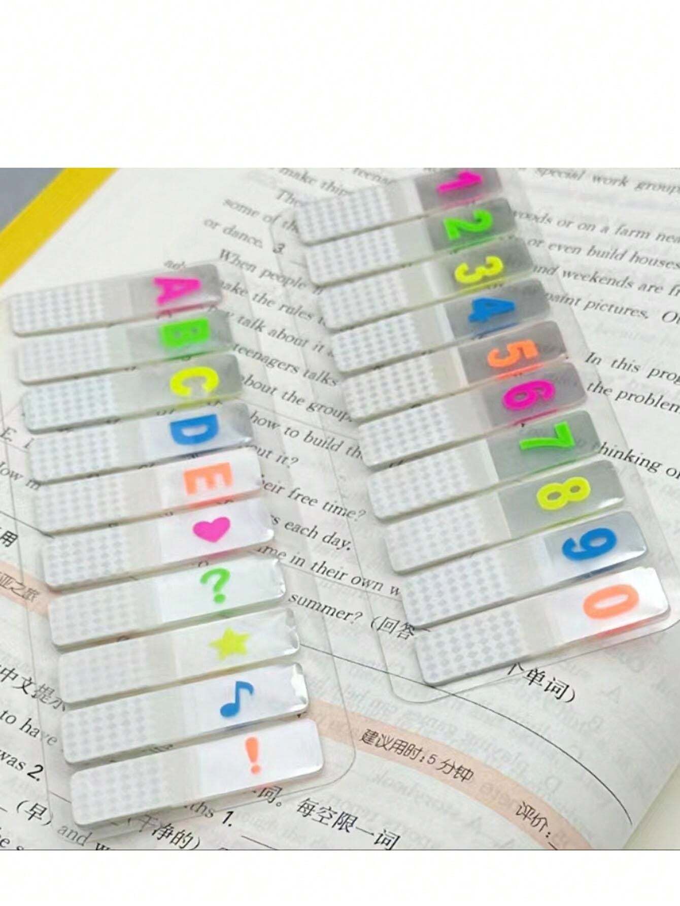 1pack Random Number Sticky Notes, Simple Student Fluorescent ...