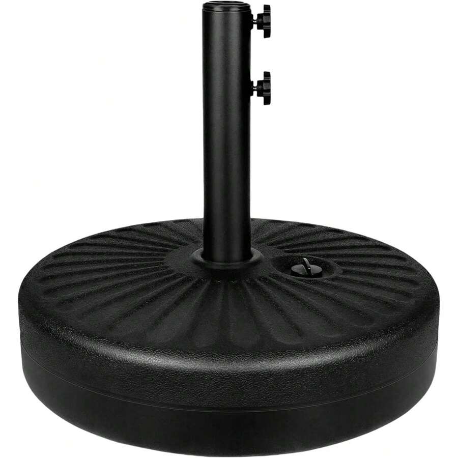 50Lbs Patio Umbrella Base, Outdoor Umbrella Stand Water Filled Stand, Market Patio Outdoor Heavy Duty Umbrella Holder (Black) - màu đen - Xem 1