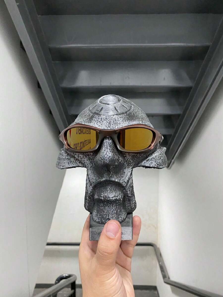 Metal Glasses With Polarized Splice Lens, Black Frame - 咖啡棕 - 查看 1