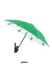 1/2 piezas Paraguas parasol impermeable con soporte para teléfono, paraguas mini con protección UV, adecuado para lluvia ligera, visera de sol universal para teléfono, accesorio antirreflejo para teléfono al aire libre, accesorio esencial de viaje, accesorios de fitness y estudio, necesidad de camping de vacaciones, accesorio de vacaciones - Multicolor - Ver 15