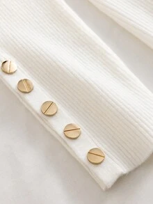 GIGOGOU Autumn Winter Basic Women Rib Warm Soft Sweater Top Slim Fall Clothes - Apricot - View 7