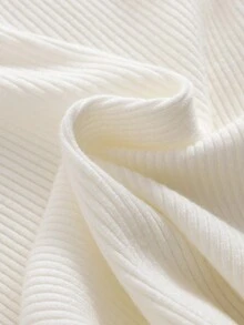 GIGOGOU Autumn Winter Basic Women Rib Warm Soft Sweater Top Slim Fall Clothes - Apricot - View 10