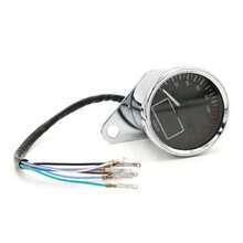 Universal Motorcycle 12v LCD Digital Speedometer Odometer Fuel Gauge Cafe Racer Bobber Touring Dirt Bike - universal - View 5