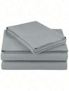 Bed Sheet Set 4 Piece Egyptian Comfort 1800 Count Ultra Soft Deep Pocket - 鼠尾草綠 - 查看 6