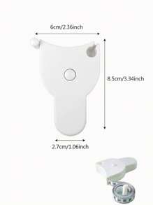 1pc Plastic Measuring Tape, Modernist Band Tape For Home Tape Measure - White - View 2