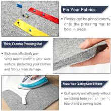 Wool Ironing Mat Ironing Felt Wool Felt Ironing Board Ironing Felt High Temperature Resistant Non Slip And Heat Insulating Mat - Grey - View 5