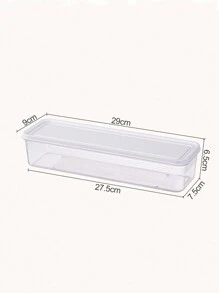 1/3/6 hộp nhựa hình chữ nhật đựng thực phẩm trong tủ lạnh có nắp, hộp đựng mì ống, ngũ cốc, hộp đựng ngũ cốc kín - Nhiều màu - Xem 11