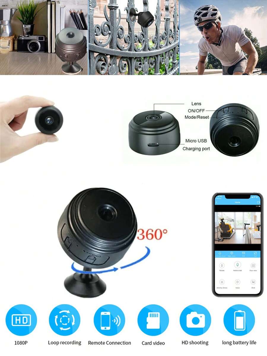 1080P High Definition Smart Camera, Docking Station Designed, BuiltIn