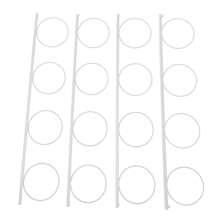 4 Tier Flower Display Stand Holder With 16Pcs Buckets Metal Flower Plant Cart With Wheels - trắng - Xem 4