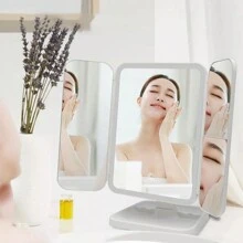 FD Makeup Mirror Led Light Triptych Magnification Makeup Mirrors - Multicolor - View 1