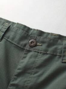 AKARMY Men's Casual Cargo Pants  BDU Camo Pants Combat Work Pants With 8 Pockets Outdoor Hiking Pants Multi-Pockets Pants (No Belt) - Xanh lá cây chiến thuật của quân đội - Xem 4