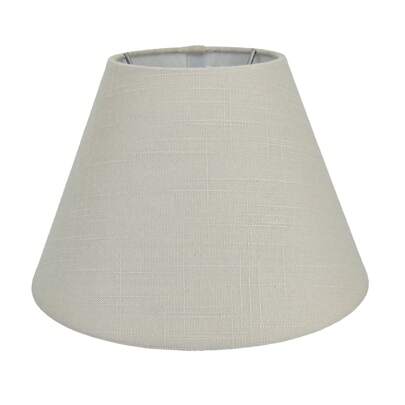 Lamp Shade 5 Inch Top X 10 Inch Bottom X 7 Inch High, Handmade Of Natural Linen.