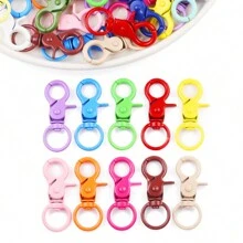5 pièces Crochet à pression de forme de cœur, pomme, fleur, nœud papillon de couleurs mélangées, porte-clés, fabrication de bijoux DIY, accessoires de sac