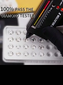 5pcs High Quality Moissanite Loose Stones, VVS Clarity, D Color, GRA Certified, Suitable For Jewelry Making, Rings, Earrings