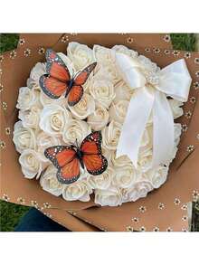 10 chiếc mỗi gói phong cách New Mexico không thấm nước lấy cảm hứng từ Barro bó hoa giấy gói hoa cho cửa hàng hoa giấy in hoa nhỏ quà tặng quà tặng, quà tặng hoa khô, giấy gói quà - màu nâu - Xem 2