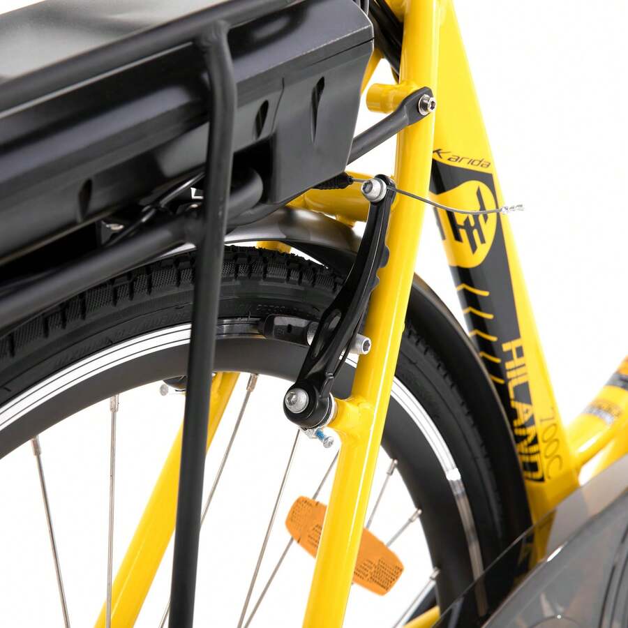 HILAND Karida 700C Electric Bike For Men & Women, City Commuter EBike