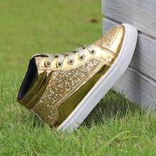 Children's Basketball Shoes Boys' Sports Shoes Boys' Casual Shoes Sports Outdoor Mountaineering Shoes - 金色 - 查看 2