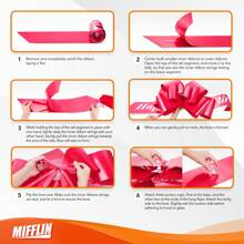 Happy Birthday Bow, Car Bow Ribbon, Giant Car Bow (Matte Red, 30 Inch) Big Gift Bow, Giant Bow For Car, Birthday Bow, Huge Car Bow, Car Bows, Big Red Bow, Bow For Gifts, Gift Wrapping Car Decor - Red - View 3