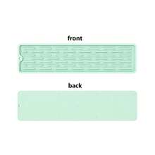 Home Use Non-Slip Countertop Mat, Narrow Edging Silicone Kitchen Cutting Board Non-Slip Mat, Bar Mat, Soap Dish, Coasters, Drain Mat, Water Tap Anti-Splash Mat - Multicolor - View 11