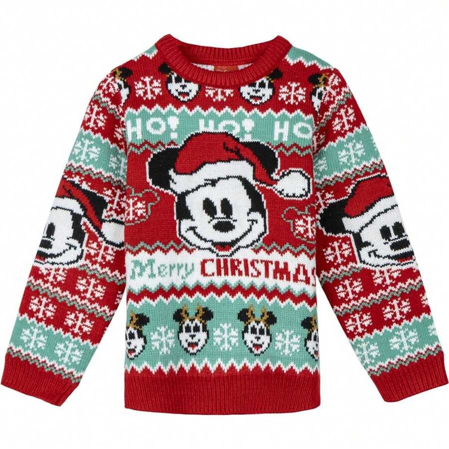 Cerdá Jersey Punto Navideño Jersey Punto Navideño  de Licencia Oficial - Suéter Festivo de Alta Calidad para Niños - Multicolor - Ver 1