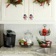 4Pcs Christmas Cabinet Knob Covers,Christmas Snowman Christmas Knob Covers For Cabinets,Cabinet Knobs Dresser Knobs Drawer Knobs Door Pulls Handles For Furniture,Bag,Organizer,Storage